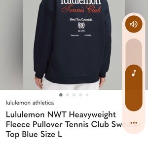 lululemon athletica NavyCrewneck Sweatshirt So Comfortable